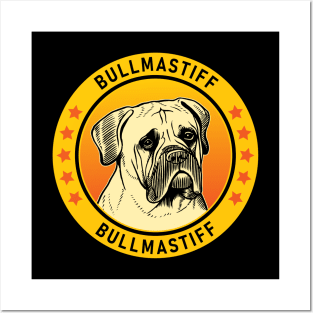 Bullmastiff Dog Portrait Posters and Art